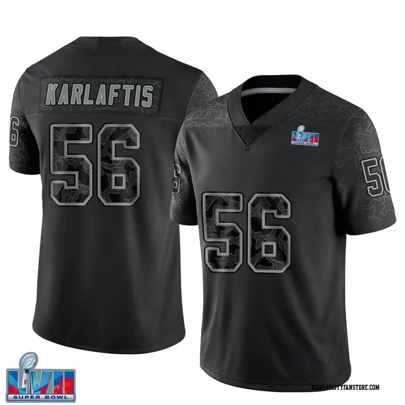 George Karlaftis 56 Kansas City Chiefs Super Bowl LVII Champions 3 Stars  Youth Game Jersey - White - Bluefink