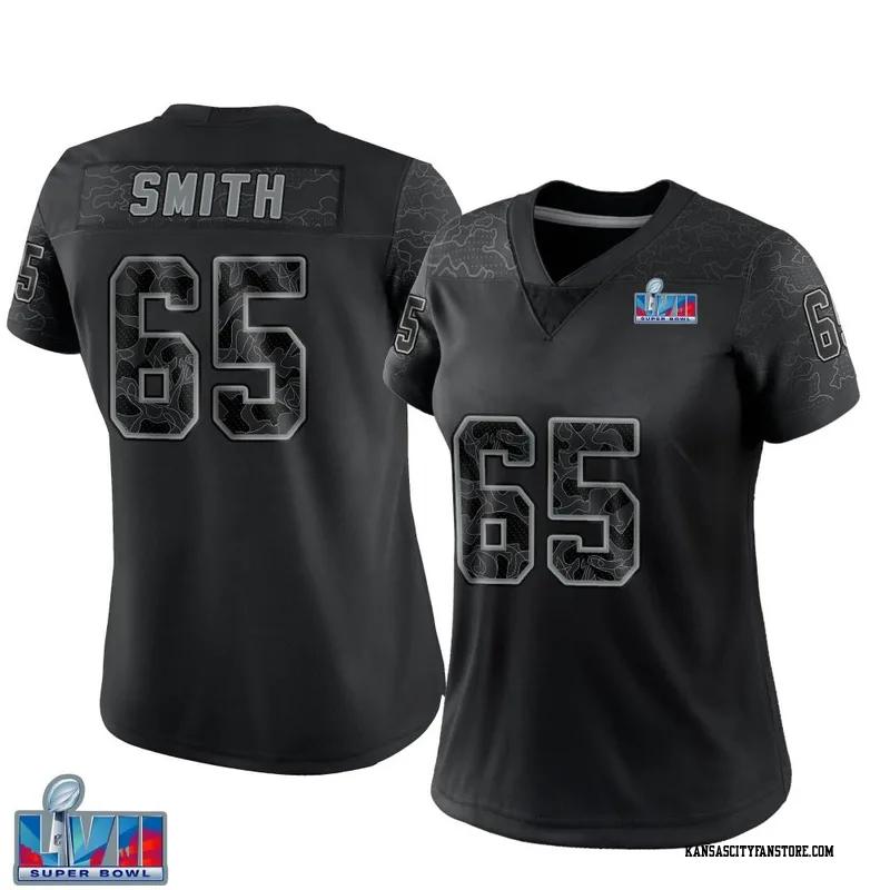 Trey Smith 65 Kansas City Chiefs Super Bowl LVII Champions Youth Game  Jersey - White - Bluefink