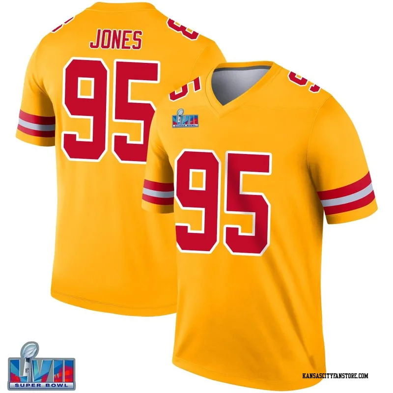 Top-selling Item] Chris Jones 95 Kansas City Chiefs Super Bowl LVII Game 3D  Unisex Jersey - Youth Red