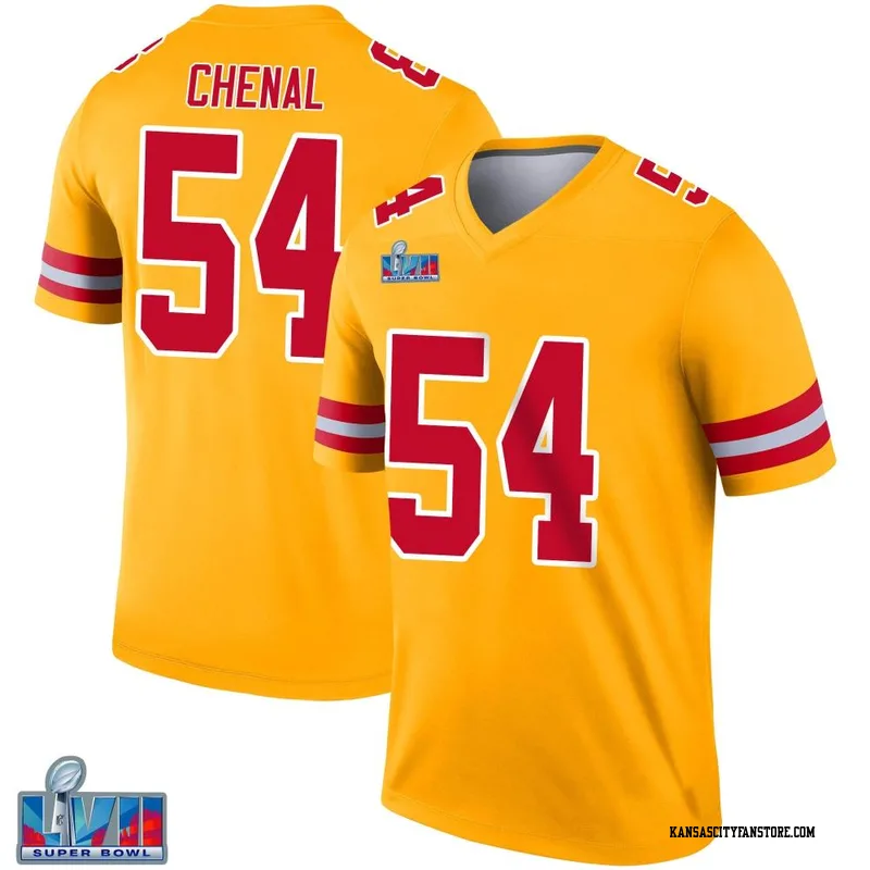 Kansas City Chiefs #54 Leo Chenal Red Stitched Football Jersey