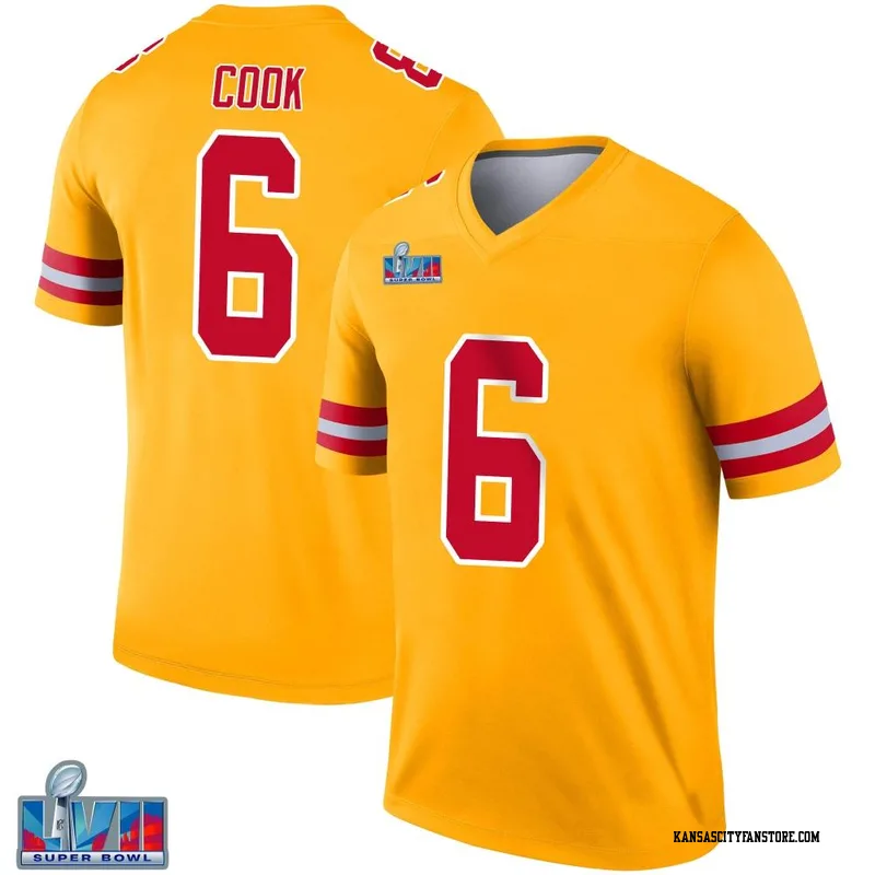 Top-selling Item] Bryan Cook 6 Kansas City Chiefs Super Bowl LVII Game 3D  Unisex Jersey - Youth Red