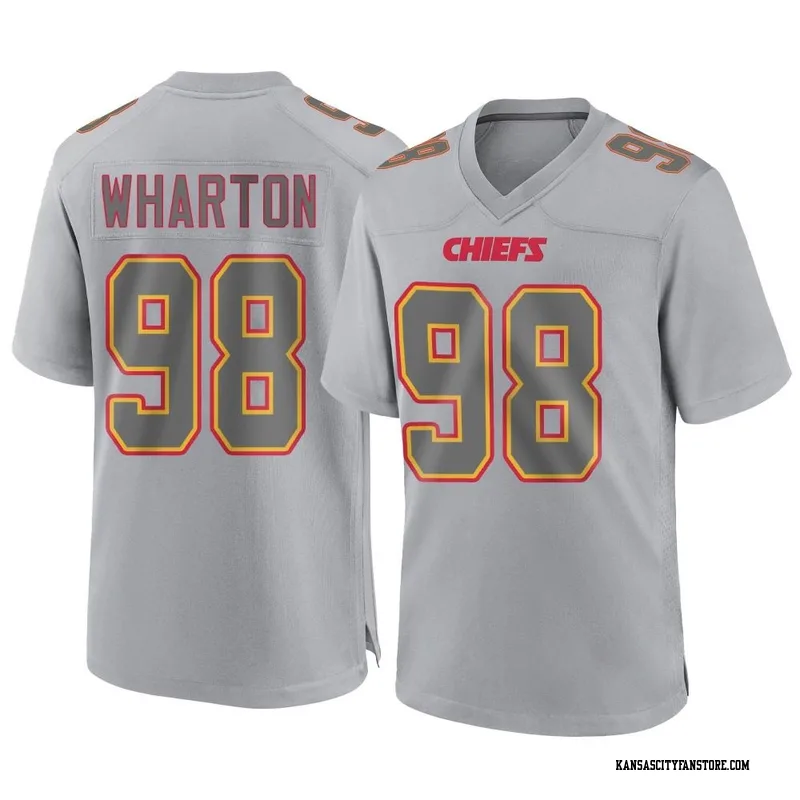 Tershawn Wharton Men's Nike Red Kansas City Chiefs Custom Game Jersey