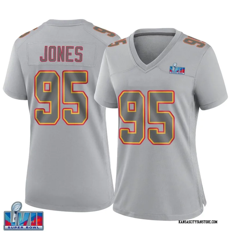 Limited Youth Chris Jones Gold Jersey - #95 Football Kansas City Chiefs  Inverted Legend Size S(10-12)