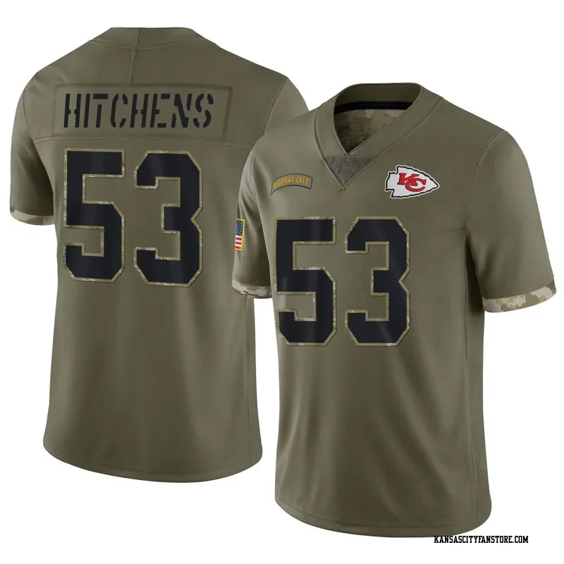 St. Patricks Day Kansas City Chiefs #53 Anthony Hitchens Jersey Kelly Green  - Men - Dingeas