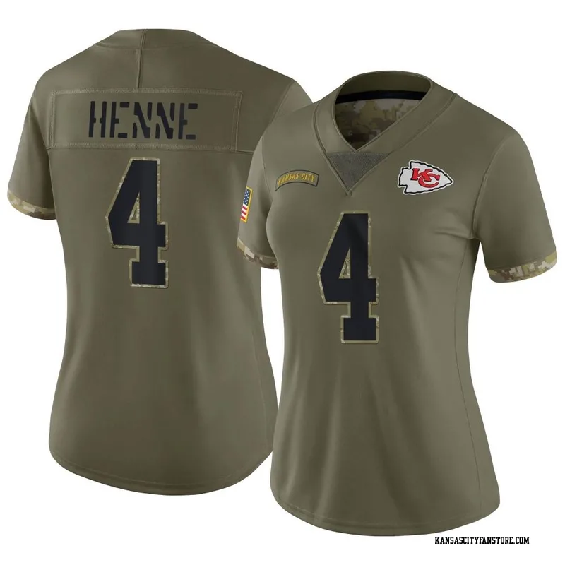 Chad Henne 4 Kansas City Chiefs Super Bowl LVII Youth Atmosphere Game Jersey  - Gray - Bluefink