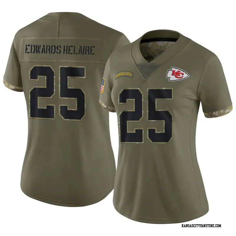 Kansas City Chiefs Clyde Edwards-helaire Red Color Rush Legend Jersey -  Mens - Bluefink