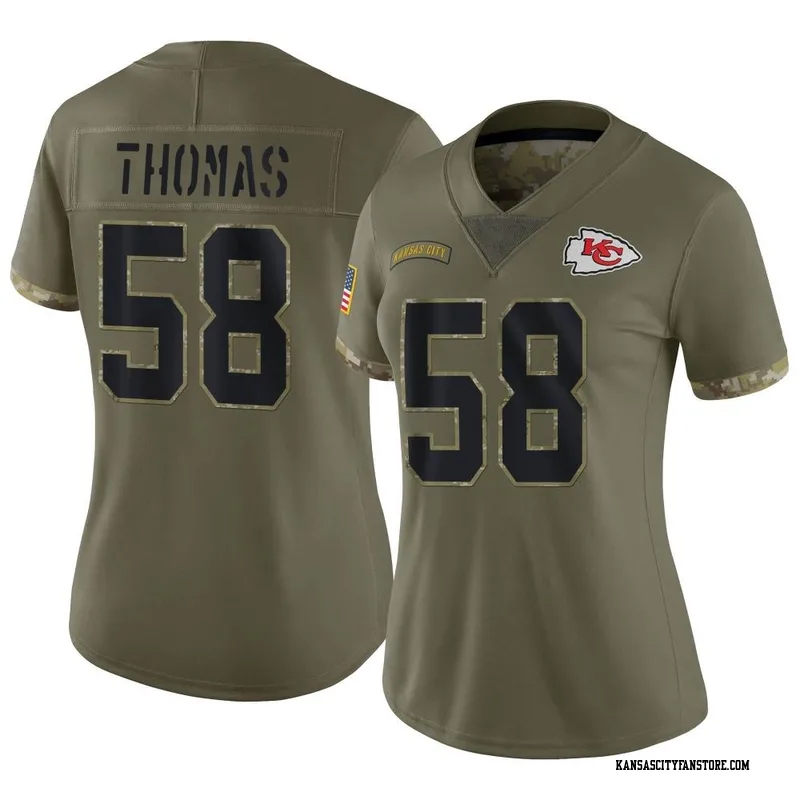 KC CHIEFS Derrick Thomas salute to service jersey mens XL #58 - general for  sale - by owner - craigslist