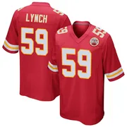 Red Men's Blake Lynch Kansas City Chiefs Game Team Color Jersey