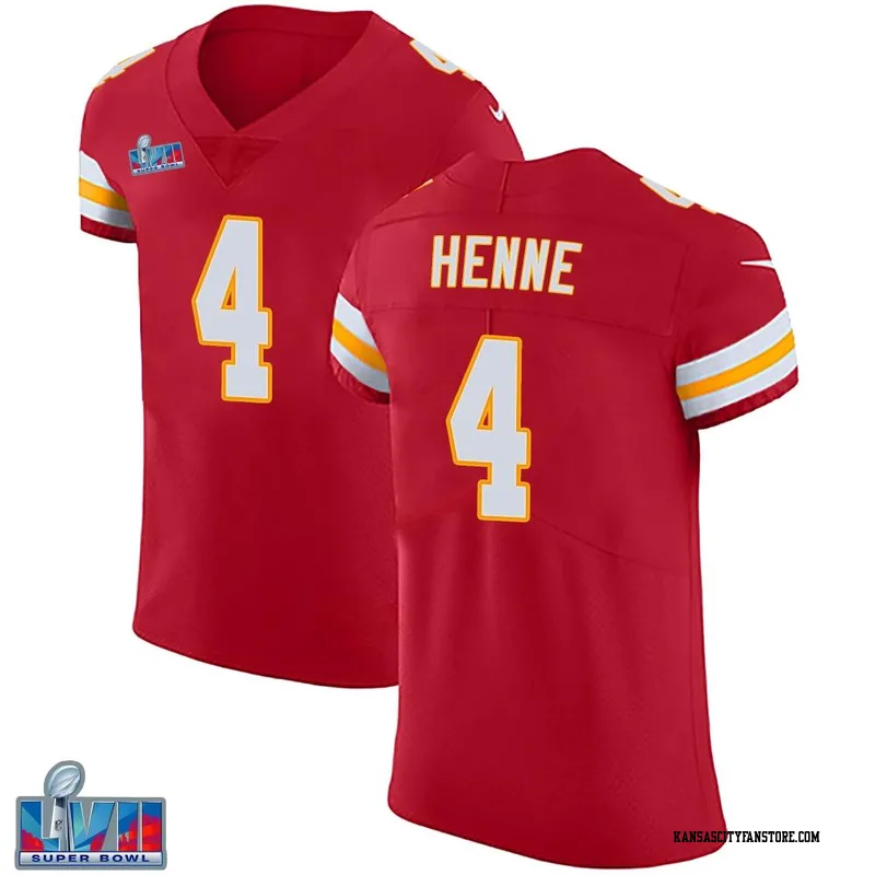 Limited Youth Chad Henne Gold Jersey - #4 Football Kansas City Chiefs  Inverted Legend Size S(10-12)