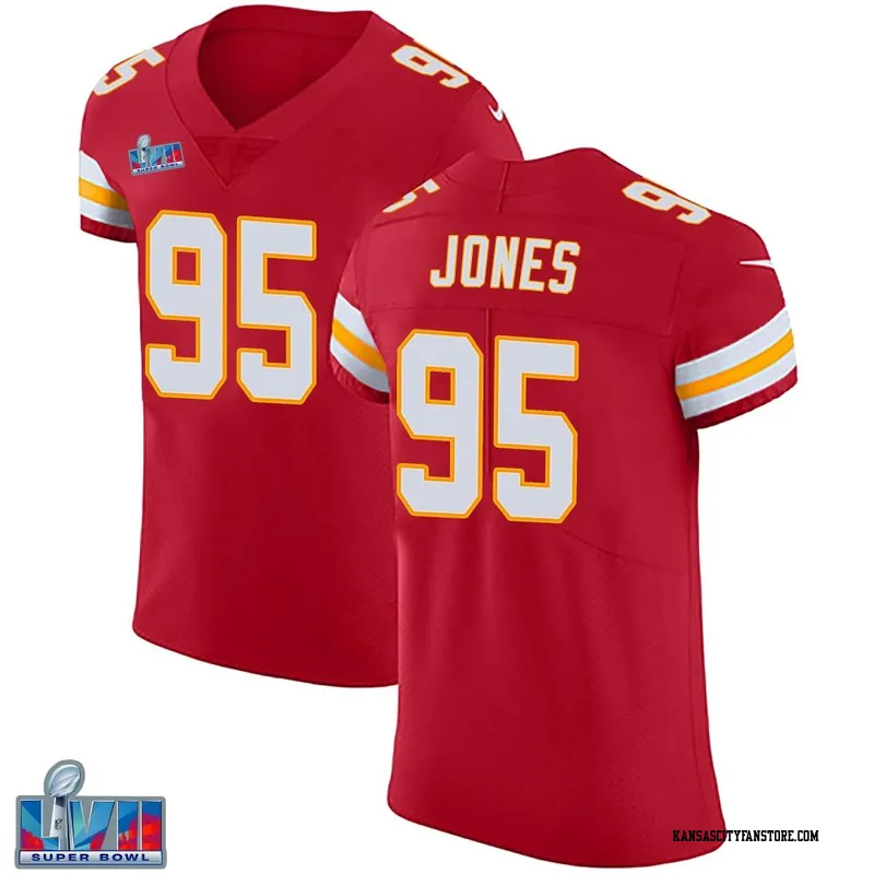 Limited Youth Chris Jones Gold Jersey - #95 Football Kansas City Chiefs  100th Season Inverted Legend Size S(10-12)