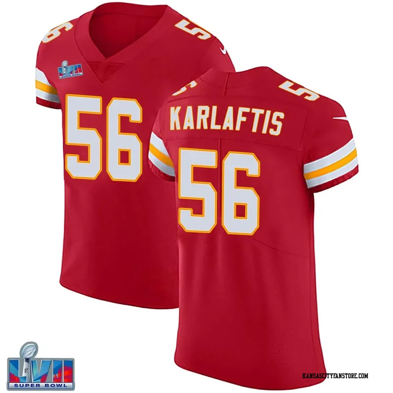 George Karlaftis 56 Kansas City Chiefs Super Bowl LVII Champions 3 Stars  Youth Game Jersey - White - Bluefink