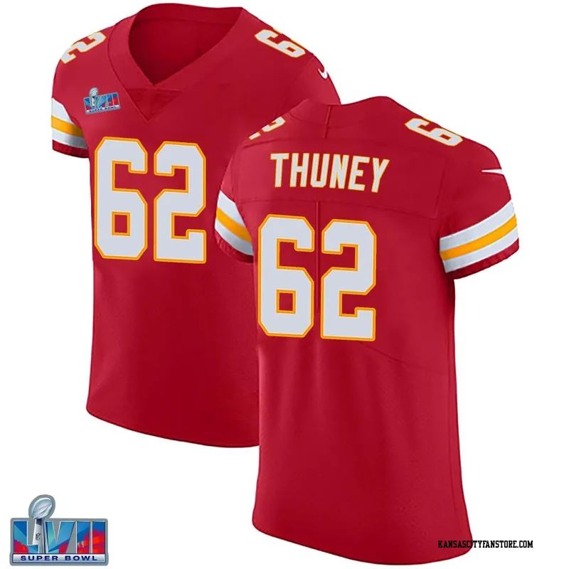 Joe Thuney Chiefs Stitched Number 62 Red Game Football Jersey