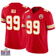 Red Men's Siaki Ika Kansas City Chiefs Limited Vapor F.U.S.E. Super Bowl LVIII Patch Jersey