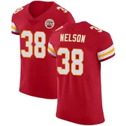 Red Men's Steven Nelson Kansas City Chiefs Elite Team Color Vapor Untouchable Jersey