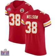 Red Men's Steven Nelson Kansas City Chiefs Elite Team Color Vapor Untouchable Super Bowl LVIII Patch Jersey