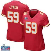 Red Women's Blake Lynch Kansas City Chiefs Game Team Color Super Bowl LVII Patch Jersey