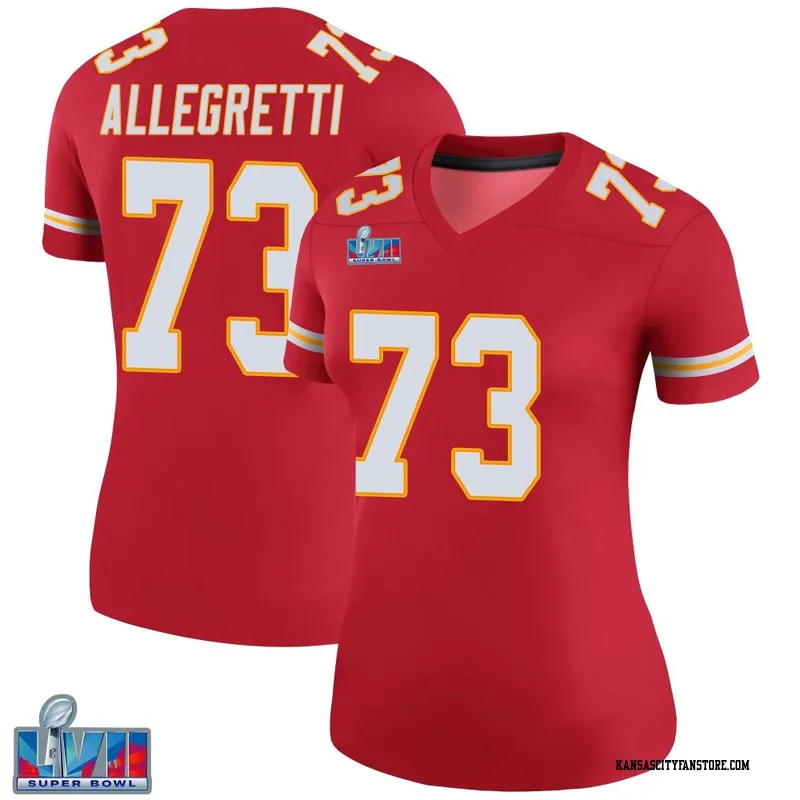 Nick Allegretti 73 Kansas City Chiefs Super Bowl LVII Champions Youth Game  Jersey - Red - Bluefink