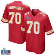 Red Youth D.J. Humphries Kansas City Chiefs Game Team Color Super Bowl LVII Patch Jersey