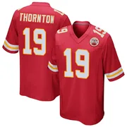 Red Youth Tyquan Thornton Kansas City Chiefs Game Team Color Jersey