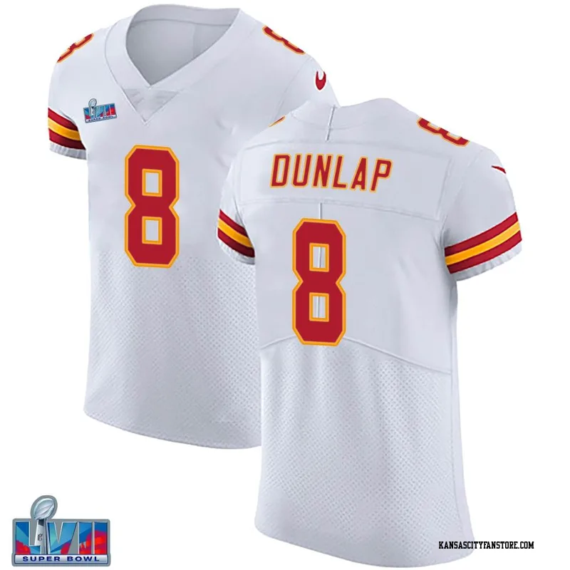 Carlos Dunlap 8 Kansas City Chiefs Super Bowl LVII Champions Men Game  Jersey - White - Bluefink