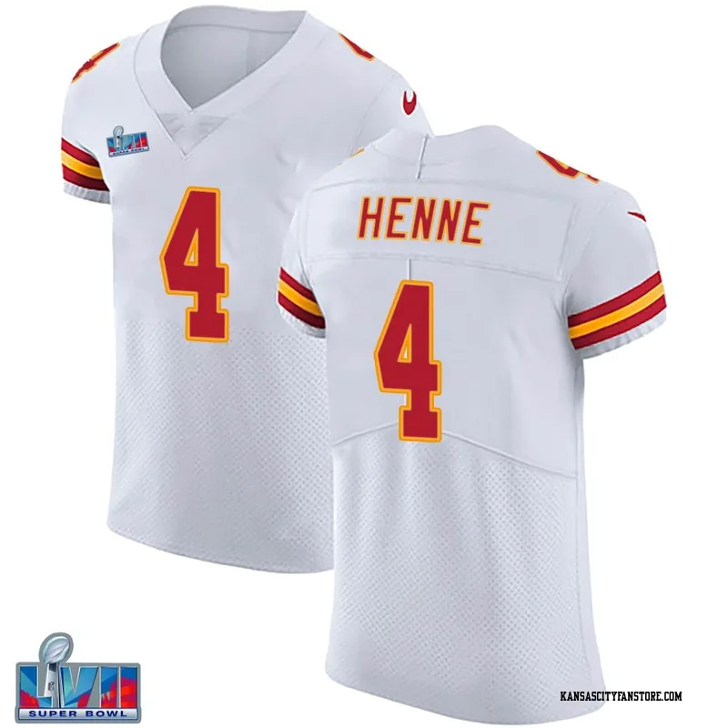 Chad Henne 4 Kansas City Chiefs Super Bowl LVII Youth Atmosphere Game Jersey  - Gray - Bluefink