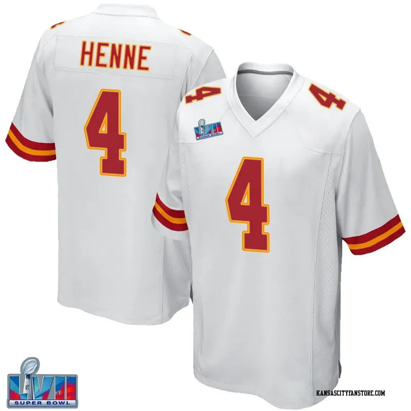 Limited Youth Chad Henne Gold Jersey - #4 Football Kansas City Chiefs  Inverted Legend Size S(10-12)