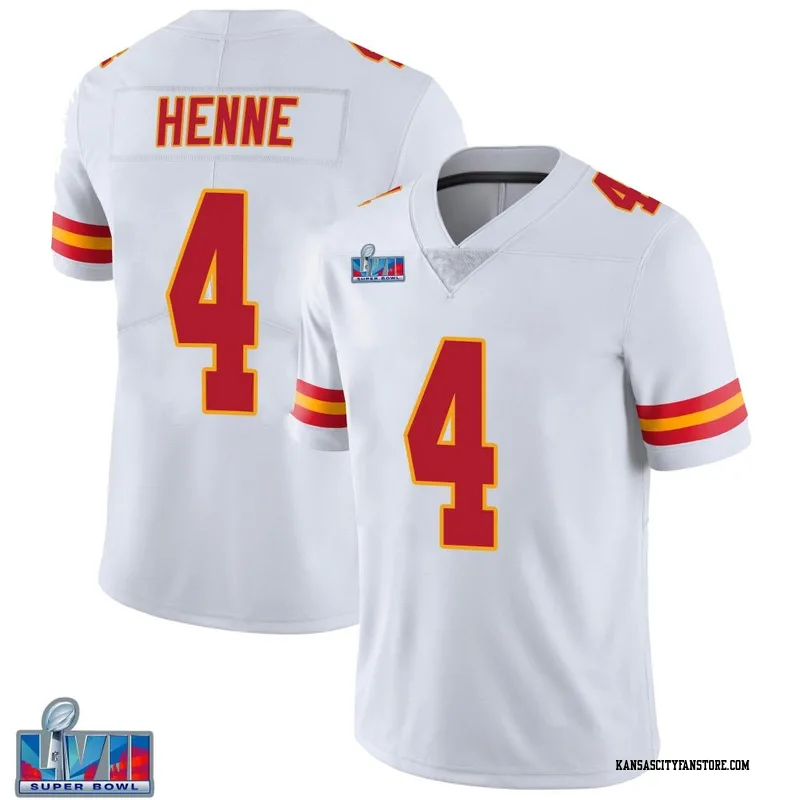 Chad Henne 4 Kansas City Chiefs Super Bowl LVII Champions 3 Stars Women  Game Jersey - White - Bluefink