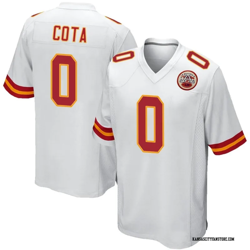 Chase Cota Men's Nike White Kansas City Chiefs Custom Game Jersey