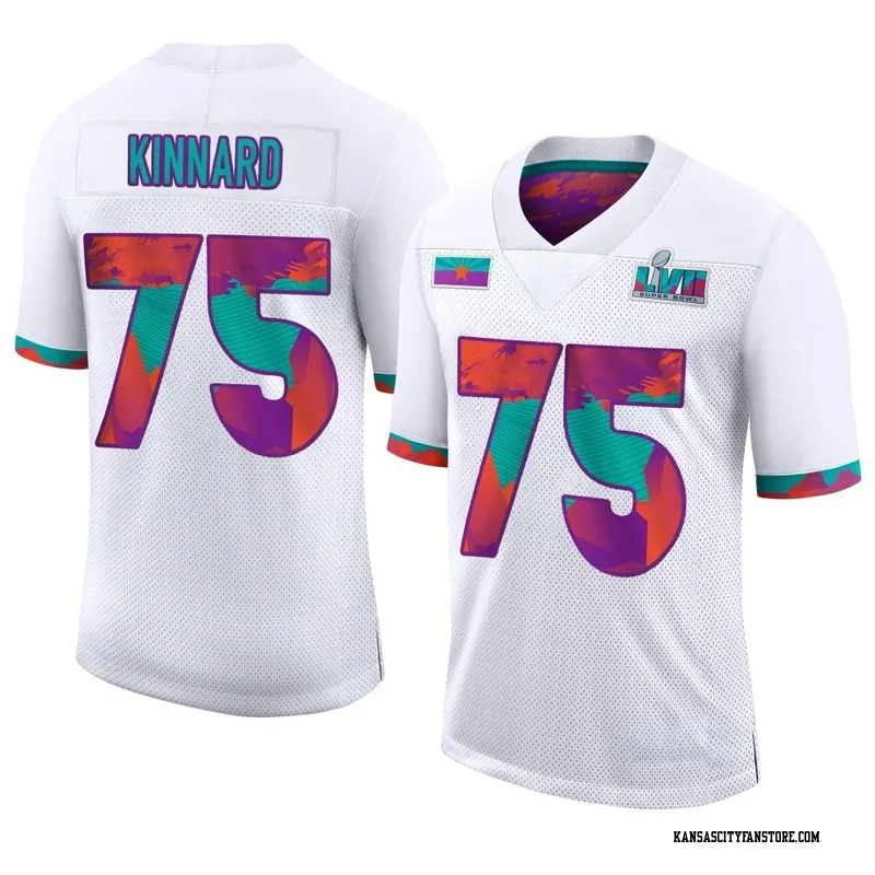 Darian Kinnard 75 Kansas City Chiefs White Vapor Limited Jersey