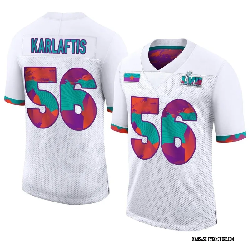 George Karlaftis 56 Kansas City Chiefs Super Bowl LVII Champions 3 Stars  Youth Game Jersey - White - Bluefink