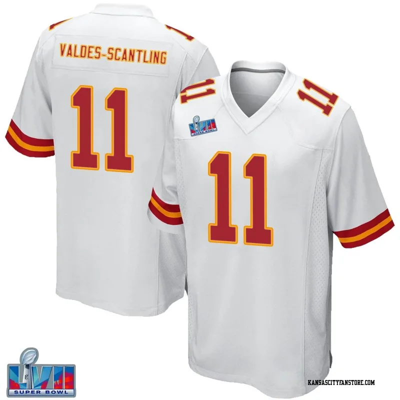 Valdes-Scantling 11 Kansas City Chiefs Super Bowl LVII Patch Atmosphere  Fashion Game Jersey - Gray - Bluefink