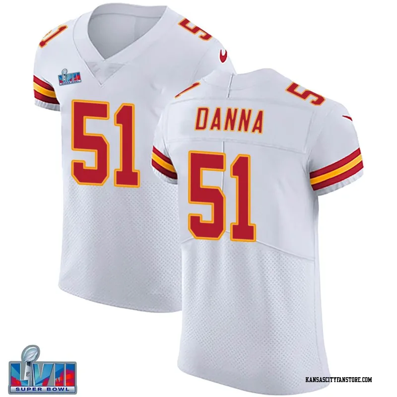 Mike Danna 51 Kansas City Chiefs Super Bowl LVII Champions Men Game Jersey  - Red - Bluefink