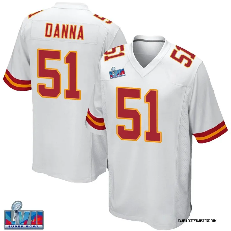 Mike Danna 51 Kansas City Chiefs Super Bowl LVII Champions Men Game Jersey  - Red - Bluefink