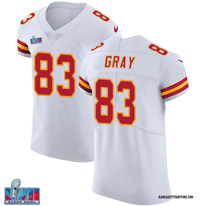 Noah Gray 83 Kansas City Chiefs Super Bowl LVII Champions Men Game Jersey -  Red - Bluefink