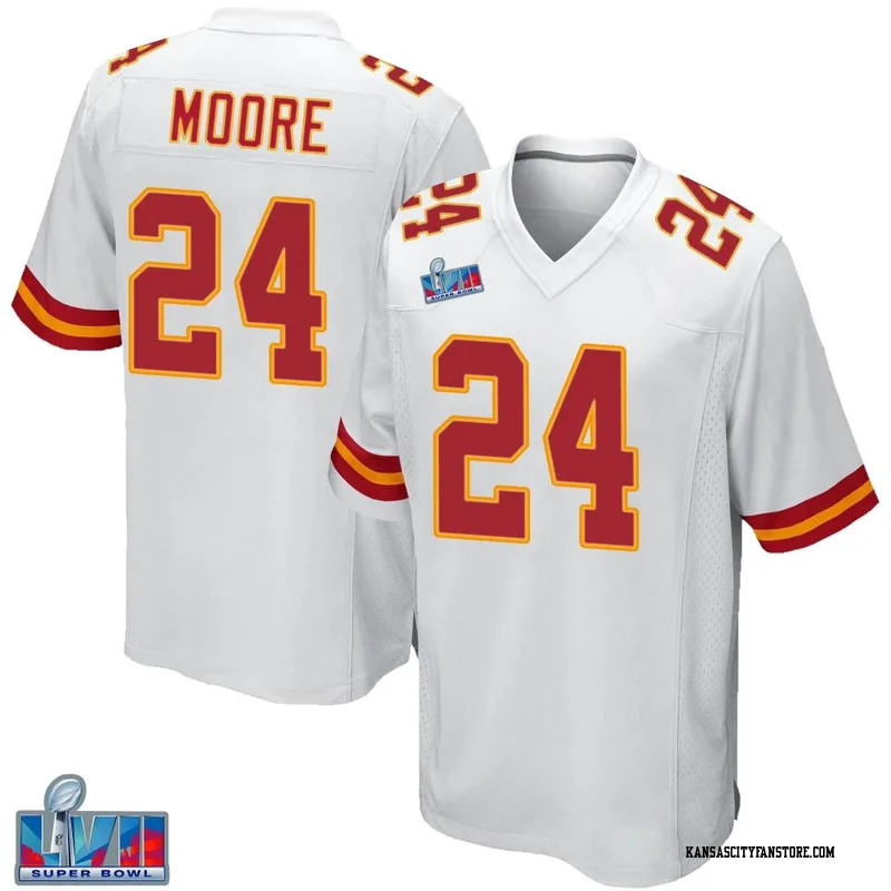 Skyy Moore 24 Kansas City Chiefs Super Bowl LVII Patch Atmosphere Fashion  Game Jersey - Gray - Bluefink