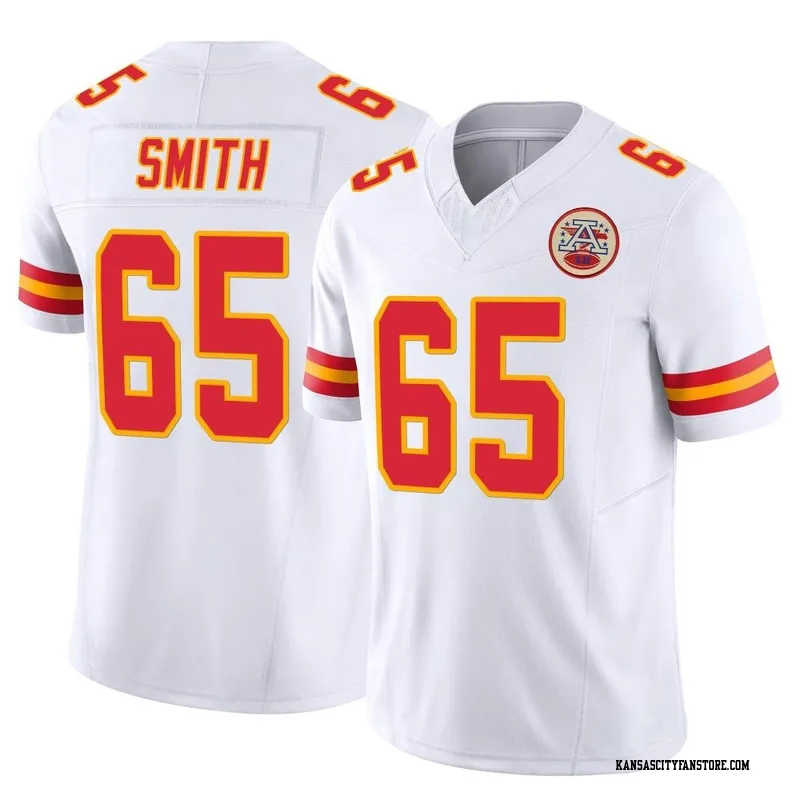 Trey Smith 65 Kansas City Chiefs Super Bowl LVII Champions Youth Game  Jersey - White - Bluefink