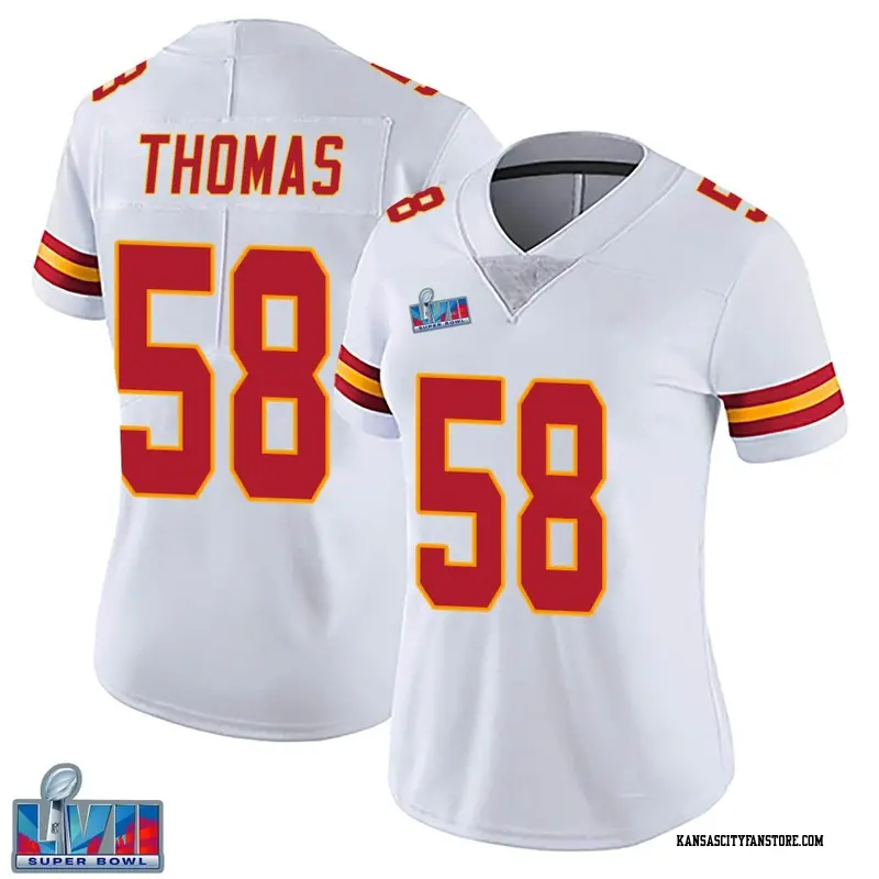 Derrick Thomas 58 Kansas City Chiefs Super Bowl LVII Game Jersey - Women  Red - Bluefink