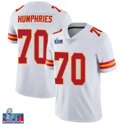 White Youth D.J. Humphries Kansas City Chiefs Limited Vapor Untouchable Super Bowl LVII Patch Jersey